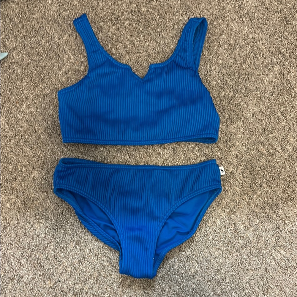 Abercrombie Kids Blue Ribbed Bikini